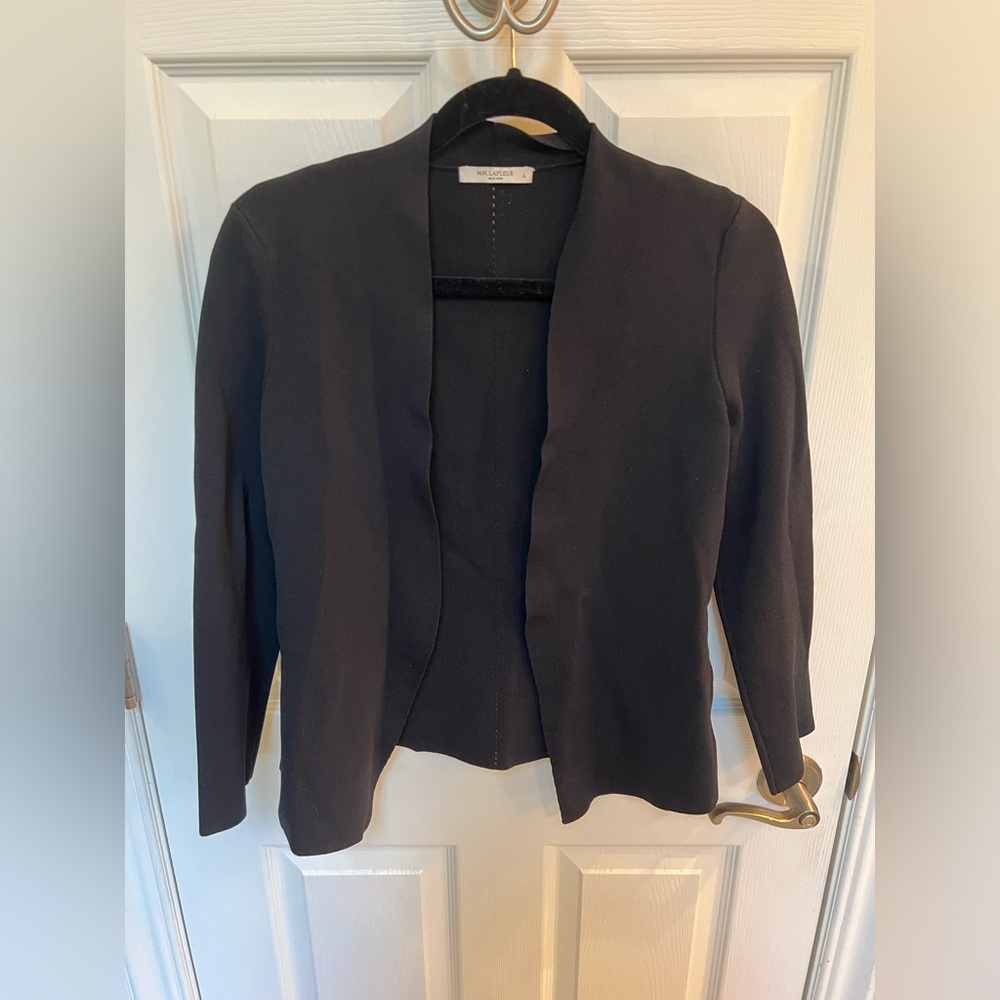 Black MmLaFleur Woolf Jardigan Size L
